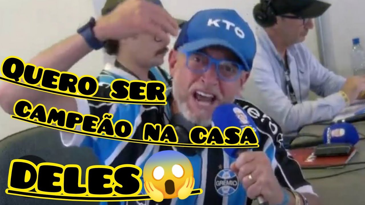 Vamos comemora ! Reação de Farid após grêmio avança a final do gauchão 