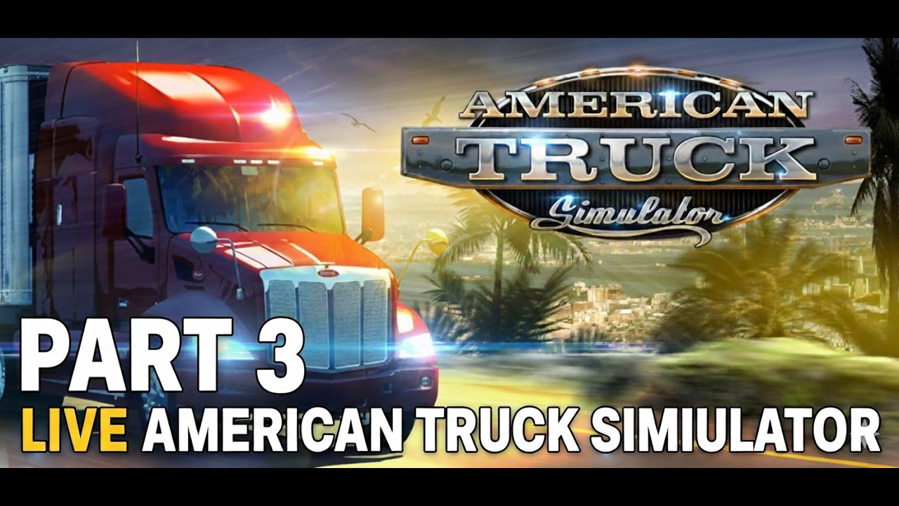 🔴 LIVE American Truck Simulator 🇮🇩 PART 3 | Santai Narik Trailer, Jelajah Amerika!
