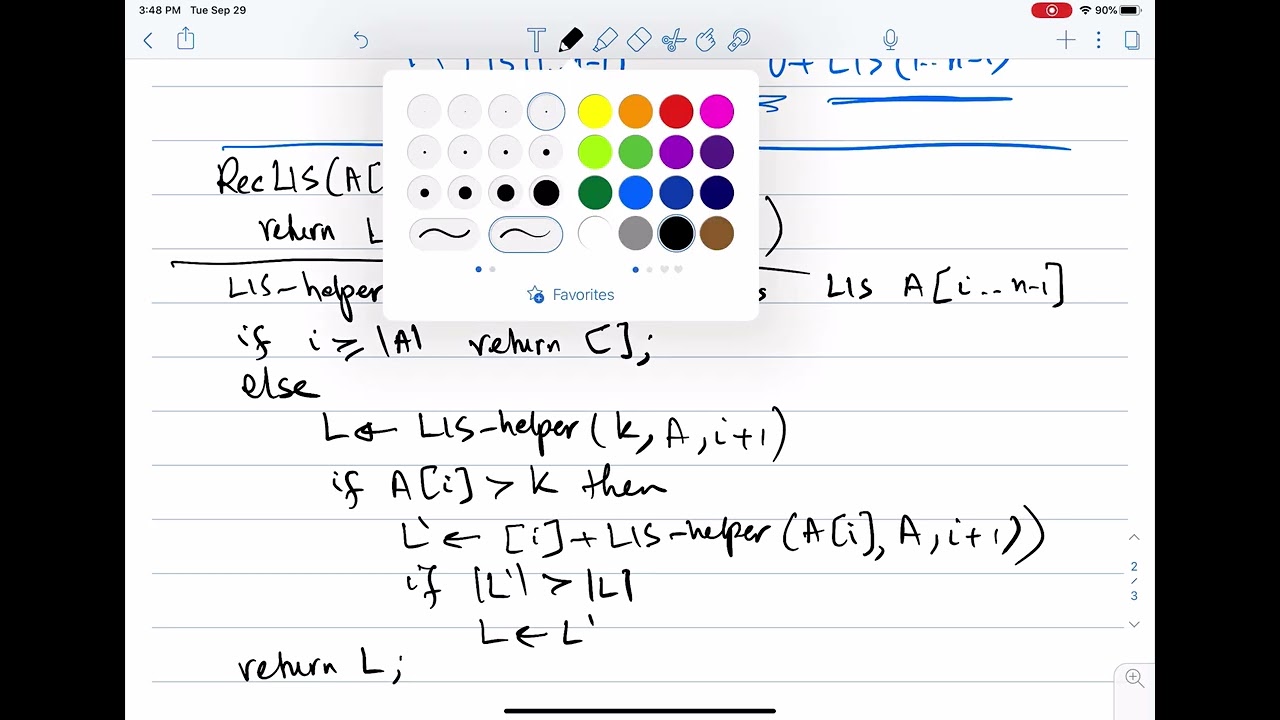 Dynamic Programming: The Longest Increasing Subsequence Problem