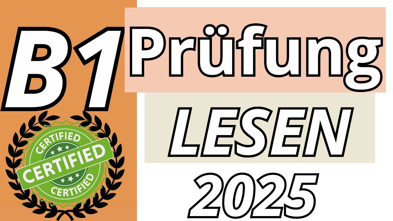 Neue B1 Lesen | DTZ 2025 | Pr&uuml;fung  mit L&ouml;sungen | G.A.S.T DTZ 2025