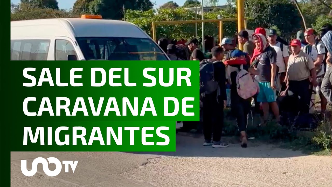 Unos 3 mil migrantes salen en caravana desde Tapachula