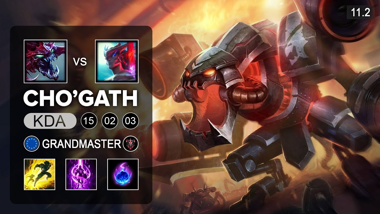 Cho'Gath Top vs Yone - EUW Grandmaster Patch 11.2