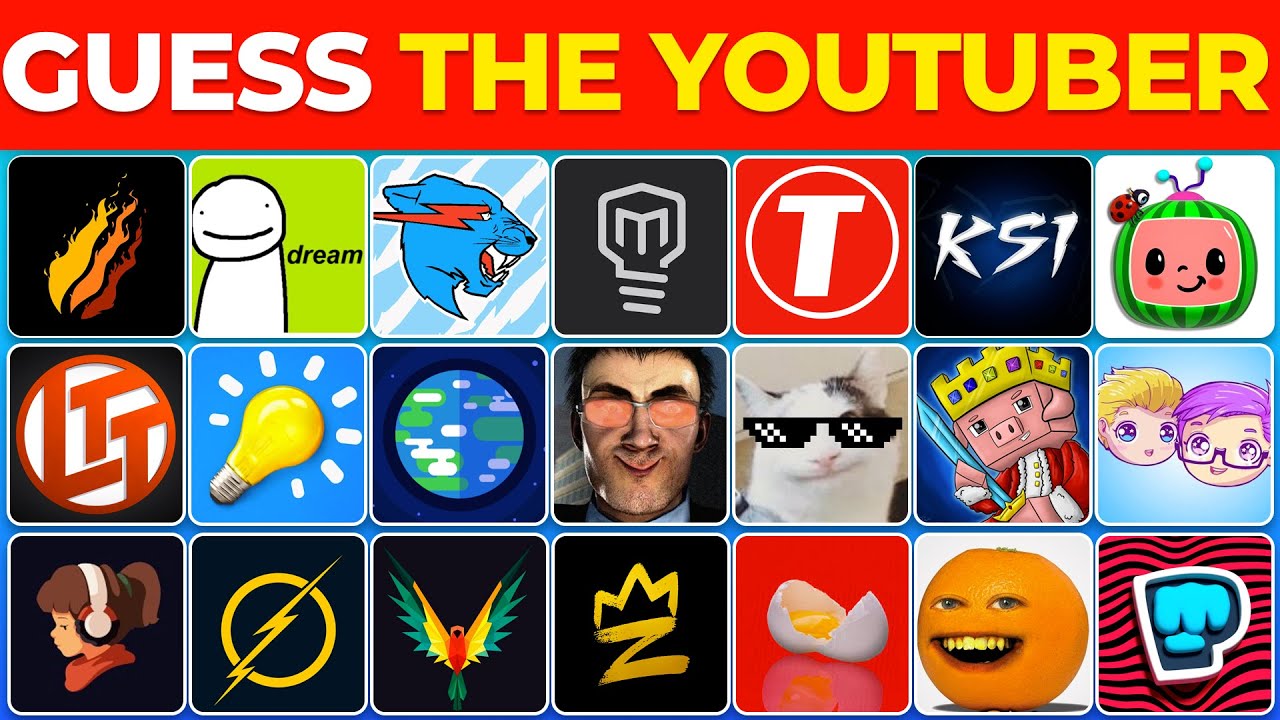 Can You Guess 50 YouTubers by Logo? | Quiz 2026