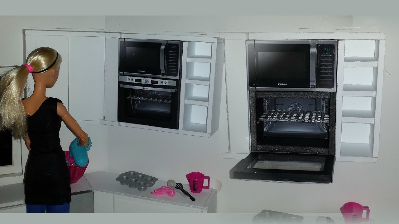 DIY 1:6 Scale Doll Oven and Microwave