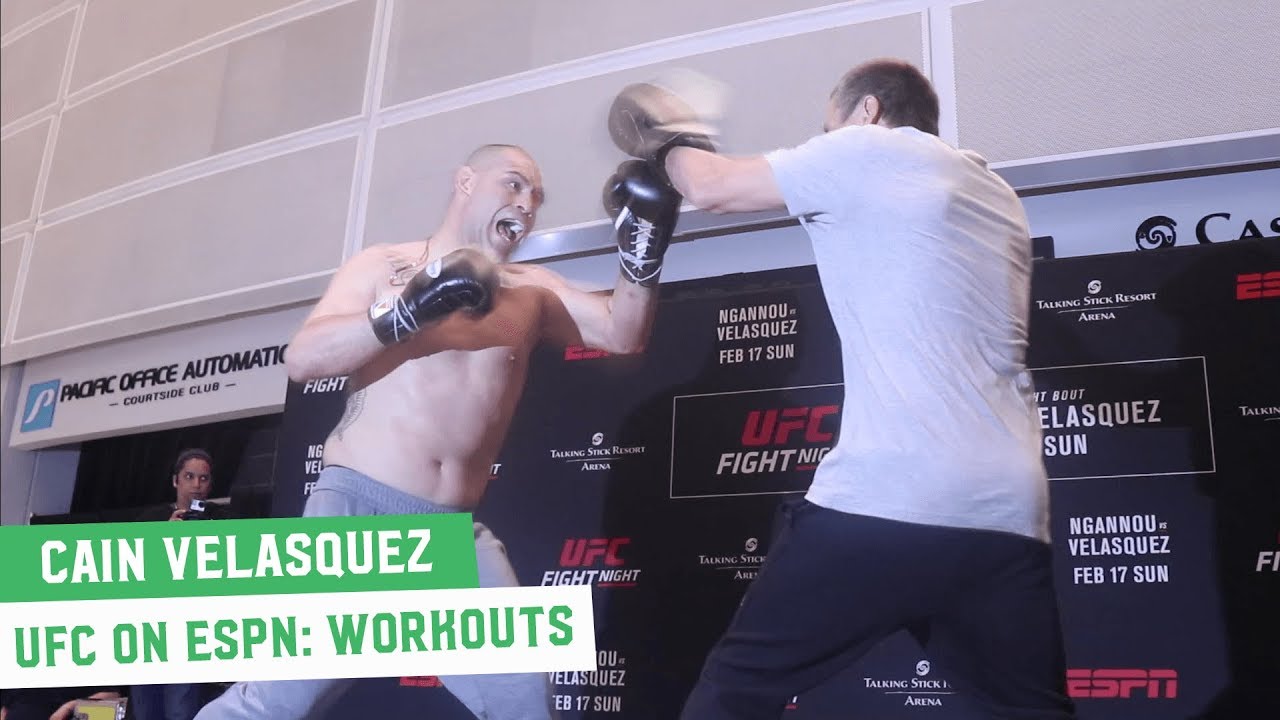 Cain Velasquez Fired Up for Return at UFC on ESPN 1 Open Workouts