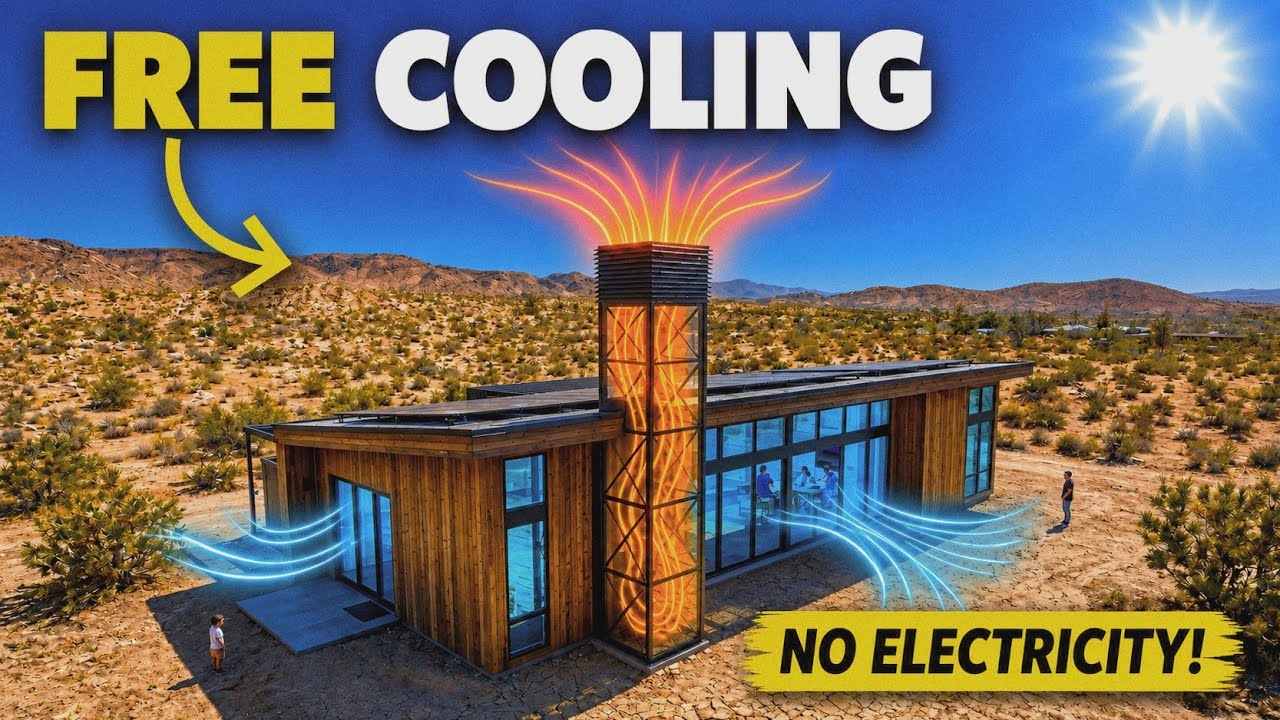 The Bernoulli's Principle Will Cool Your Entire Home WITHOUT Electricity.