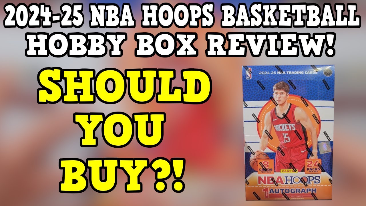 SHOULD YOU BUY?! 2024 25 Panini NBA Hoops Basketball Hobby Box Opening And Review!