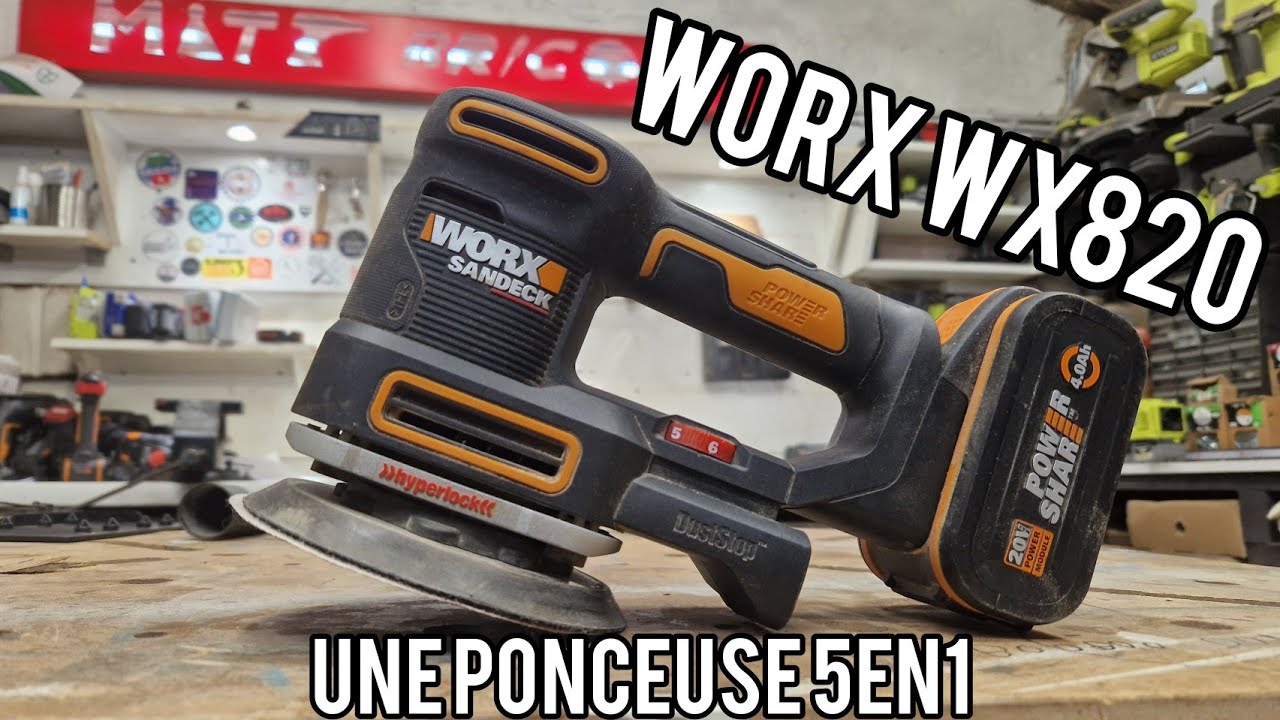 [WORX] WX820 - PONCEUSE 5EN1 - SANDECK
