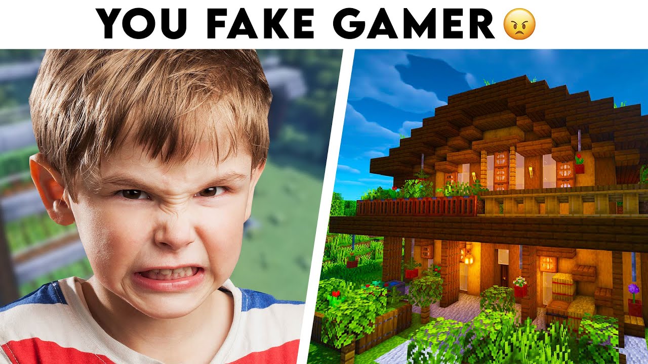 CRAZY MINECRAFT KID BIT ME...