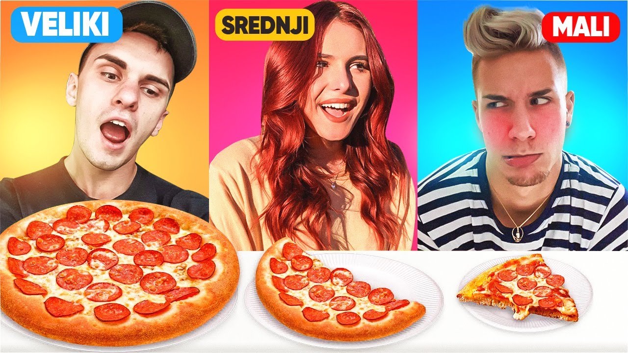 JEDEMO VELIKI, SREDNJI ILI MALI ZALOGAJ *IZAZOV* | xniks2x, Marco & Svenky