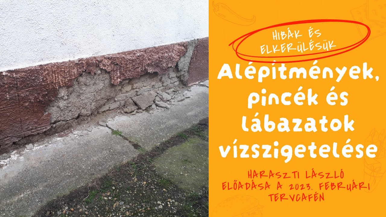 Alépítmények, pincék és lábazatok vízszigetelése