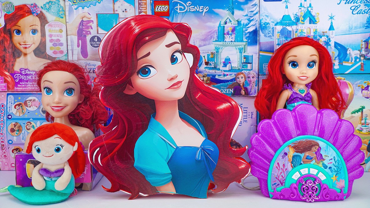 Disney Princess Toys Collection Unboxing | Disney Princess Ariel Mermaid Collection Toys | ASMR Toys