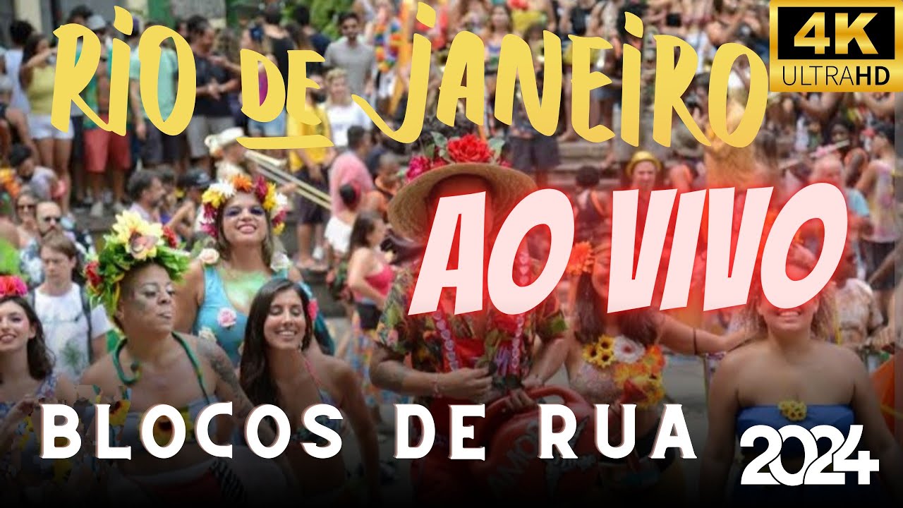 🔴 AO VIVO, CARNAVAL  2024 COM BLOCOS DE RUA NO RJ