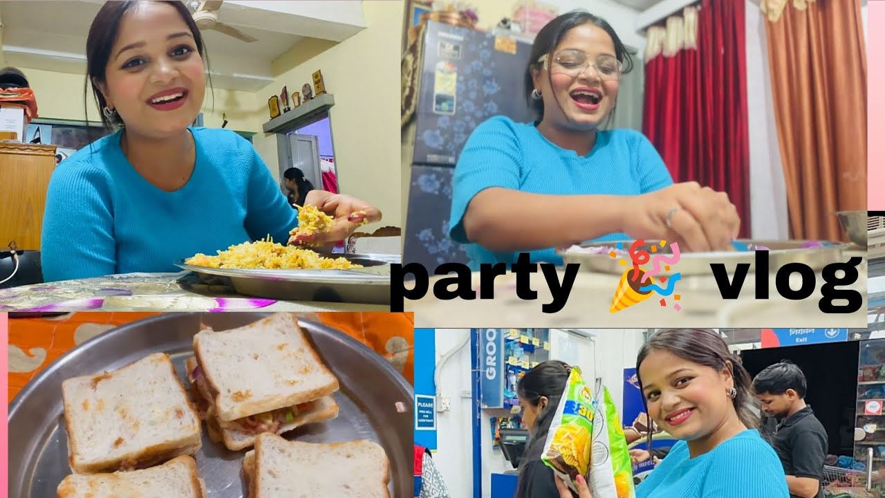 Aj tr party ch party 🥳🎉🎉 Sgle geli biryani khayala 