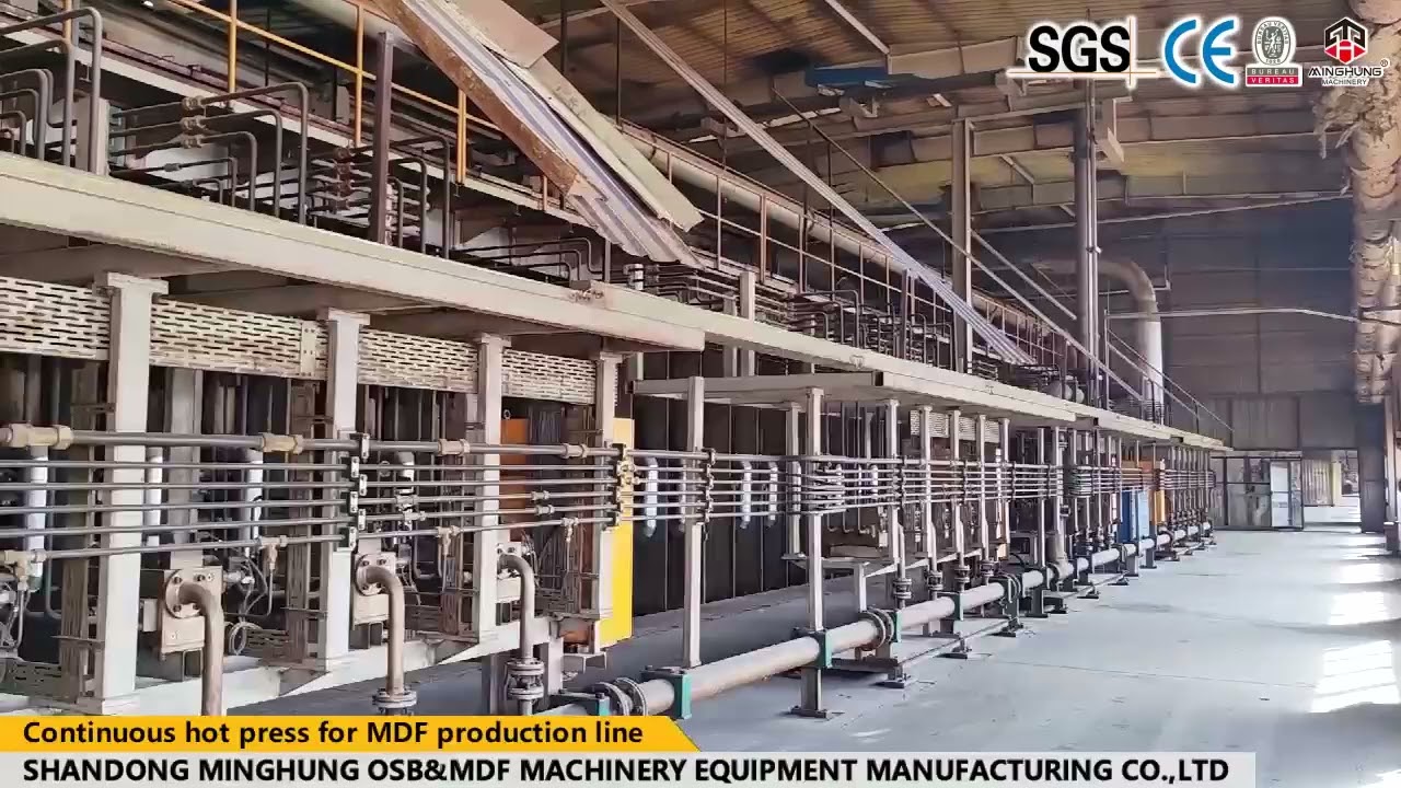 Continuous hot press for MDF/PB/OSB   production line