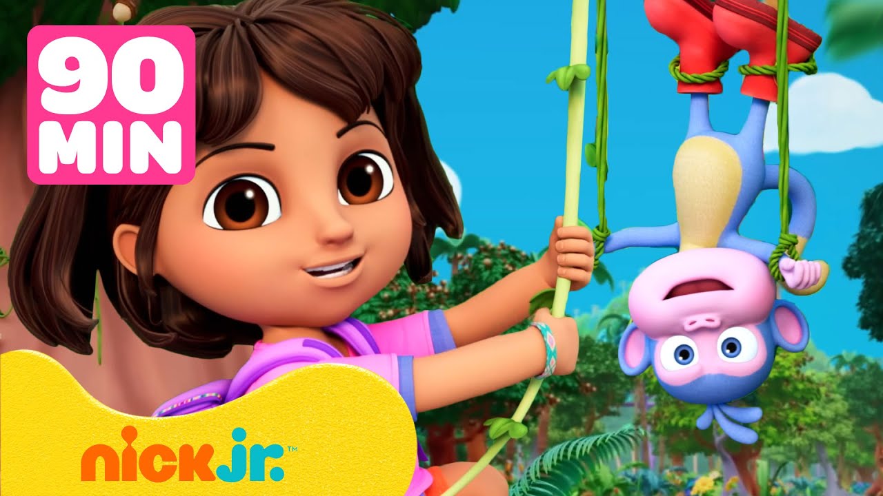 Dora | Dora i Butek na lianach i inne przygody w dżungli przez 90 minut! | Nick Jr. Polska