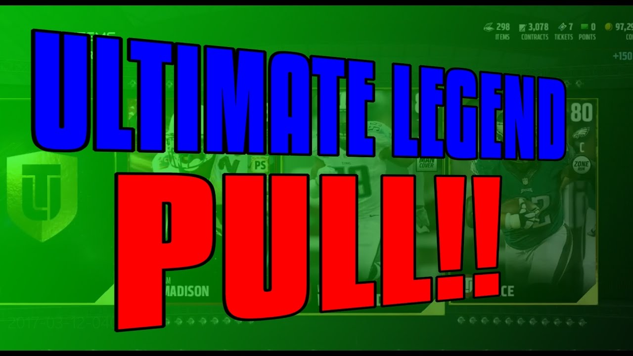 I PULLED AN ULTIMATE LEGEND!!!! BEST PULL OF THE YEAR!!! MUT 17 BEST PULLS!!!