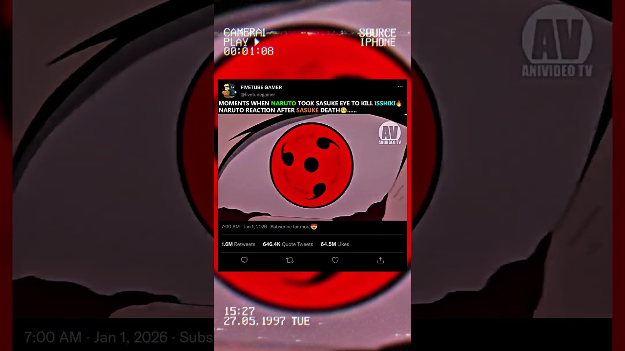 NARUTO AWAKENS RINNEGAN🤯SASUKE DIED NARUTO ANGER ON PEAK😤