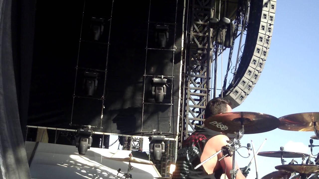 SLAYER DRUM CAM FOOTAGE, CHEMICAL WARFARE; SOUNDWAVE FESTIVAL '13 PERTH