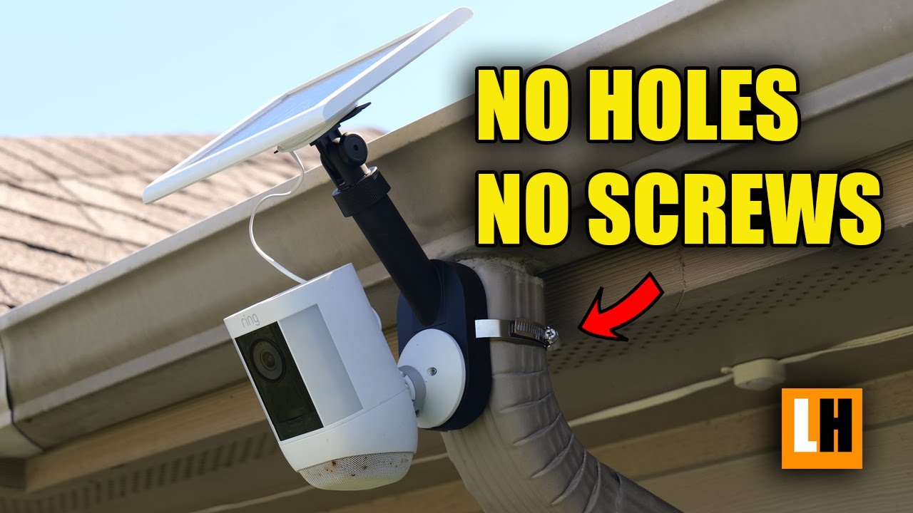 Ring Pole and Wall Mount for Ring Spotlight, Outdoor and Stick Up Cams and Solar Panels