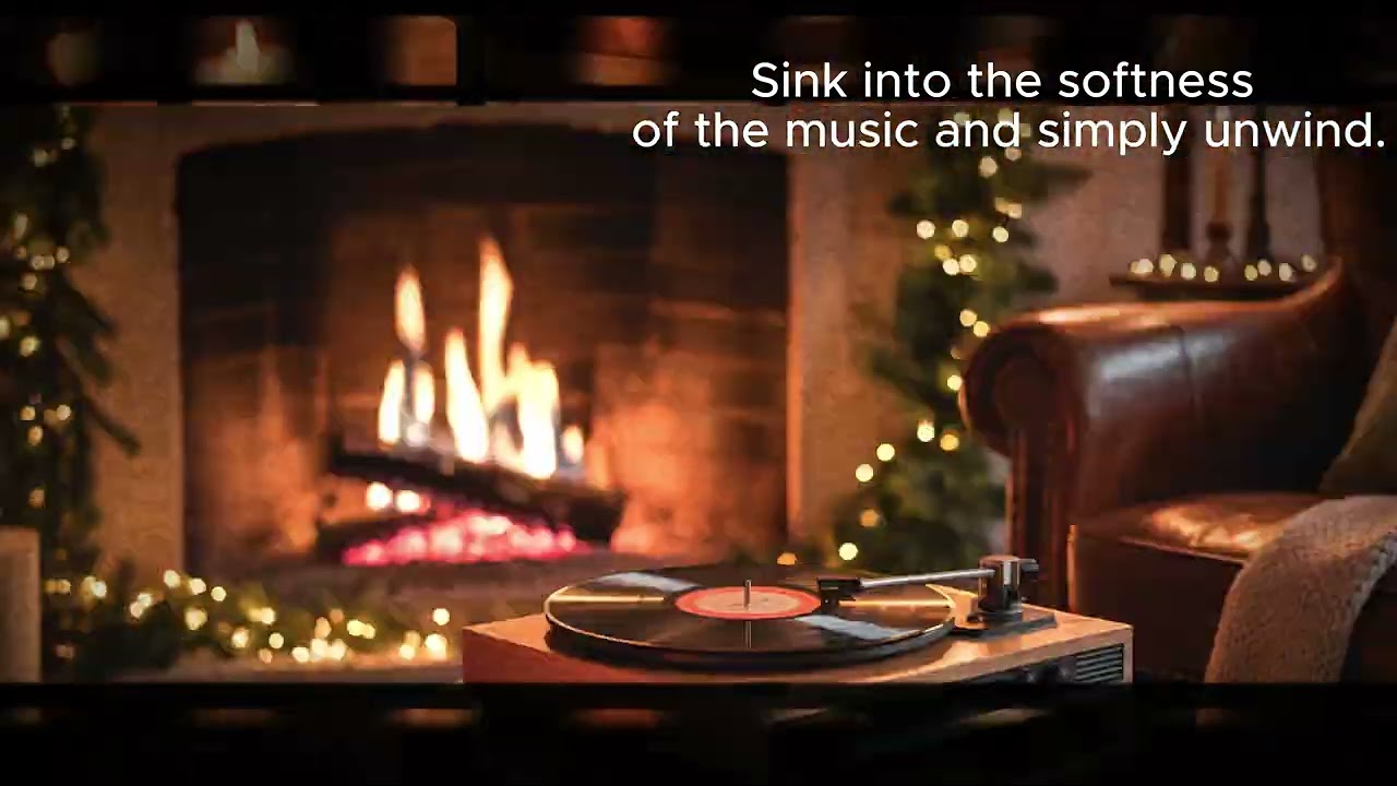 Cozy Fireplace Jazz ✨ | Relaxing 4K AI Music for Winter Nights