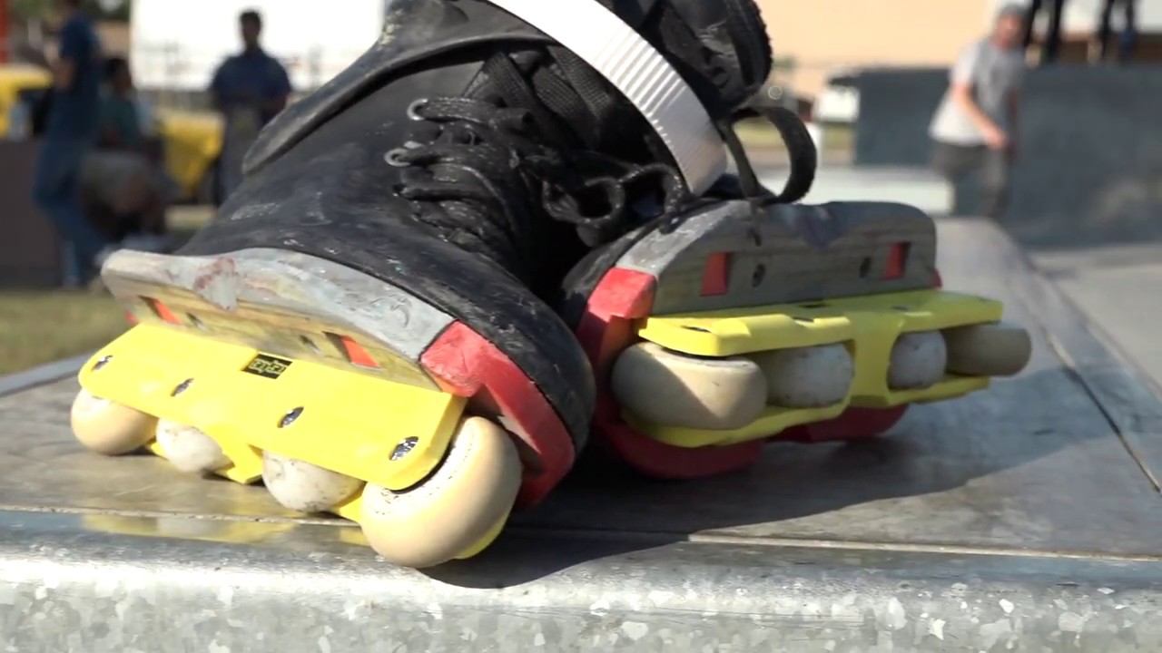50/50 Yellow Rollerblade Frames - Chad Tannehill First Session!