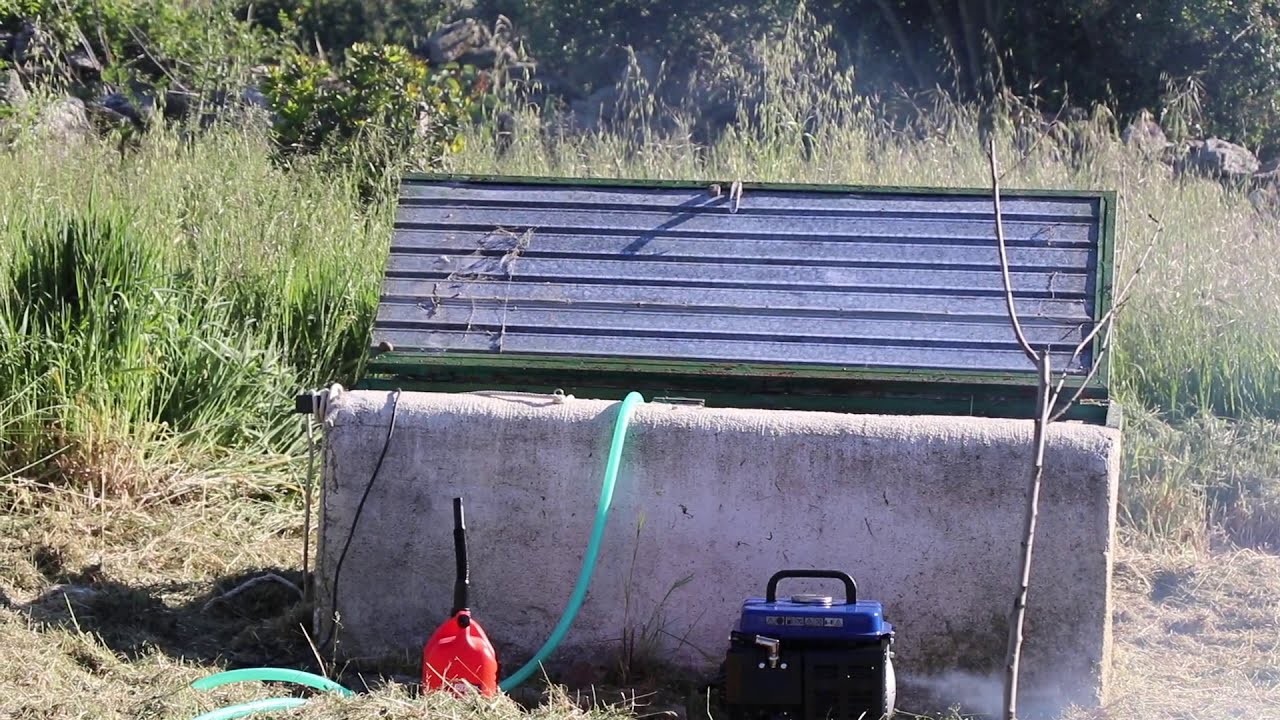 Cómo sacar agua del pozo con bomba y generador. U&R Low Cost