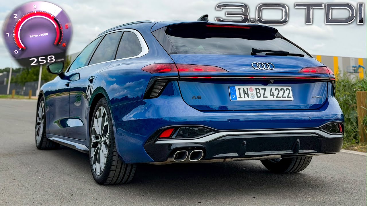 Audi A6 3.0 TDI (323hp) | 0-250 km/h acceleration🏁| by Automann in 4K