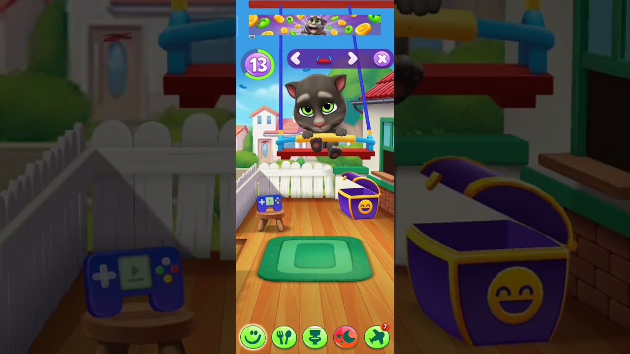 Talking Tom 2 😻 eating time 🥨🥨 new (IOS) Android version..007... Gameplay 