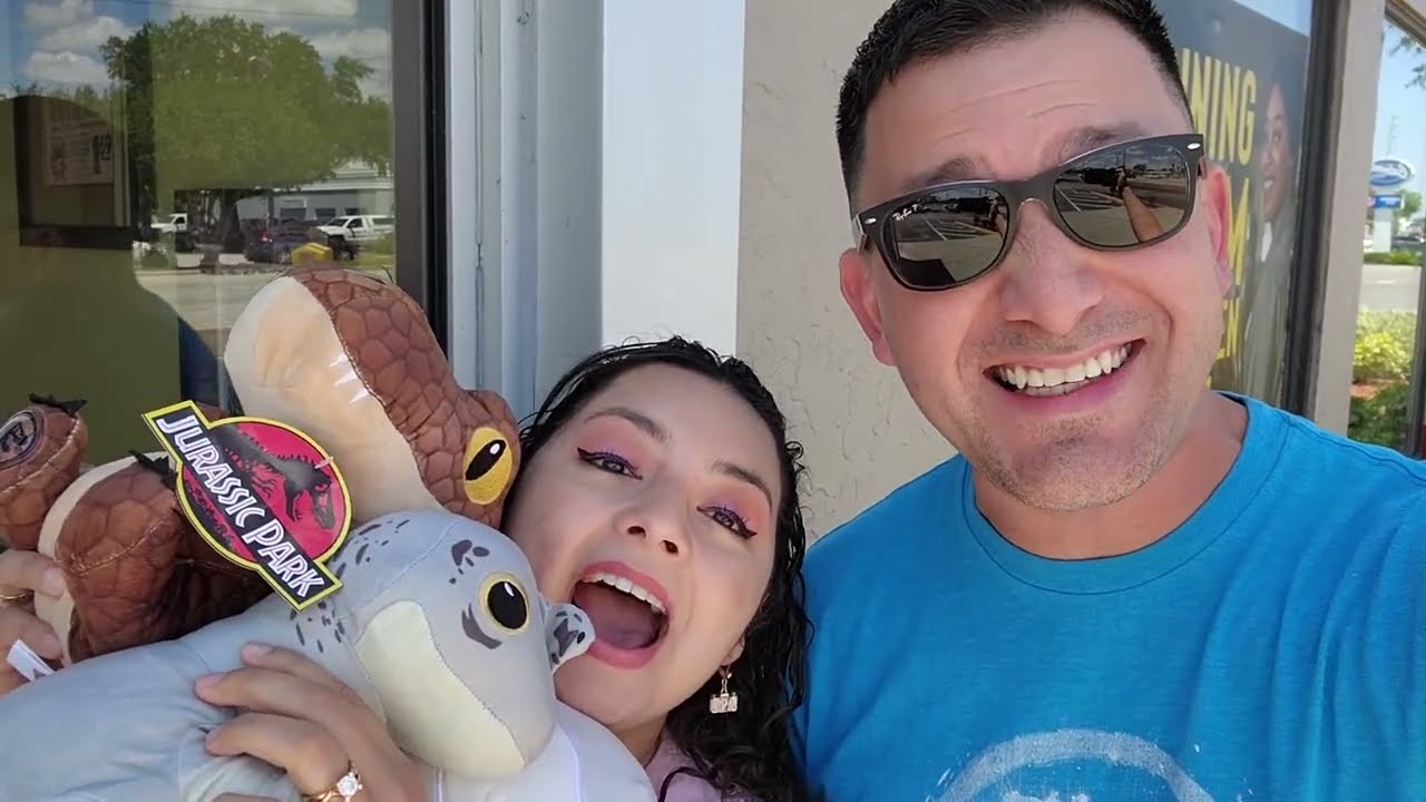 We took advantage of this claw machine! It was just stocked!