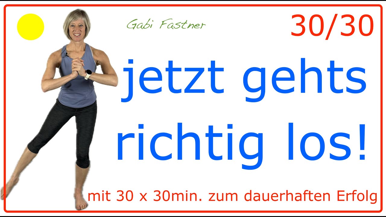 30/30 🍓30 min. Cardio-Workout | geschafft! jetzt gehts erst richtig los | ohne Geräte, im Stehen