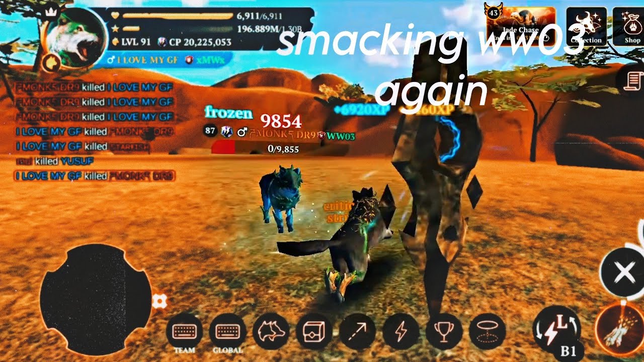When they can only play 4vs1 in PvP 🤦🏻 || The Wolf