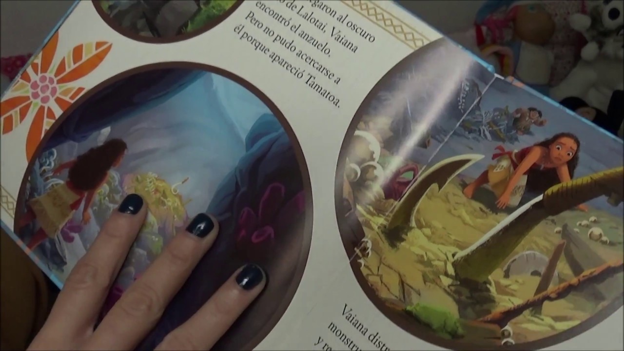 ASMR Leyendo cuentos: Vaiana/ tapping, pasando páginas y susurros