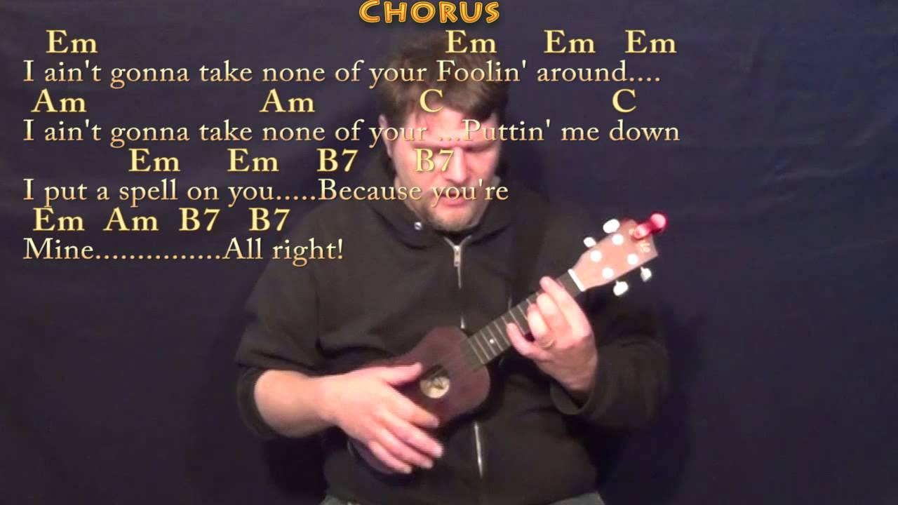 I Put A Spell on You (CCR) Ukulele Cover Lesson with Chords/Lyrics