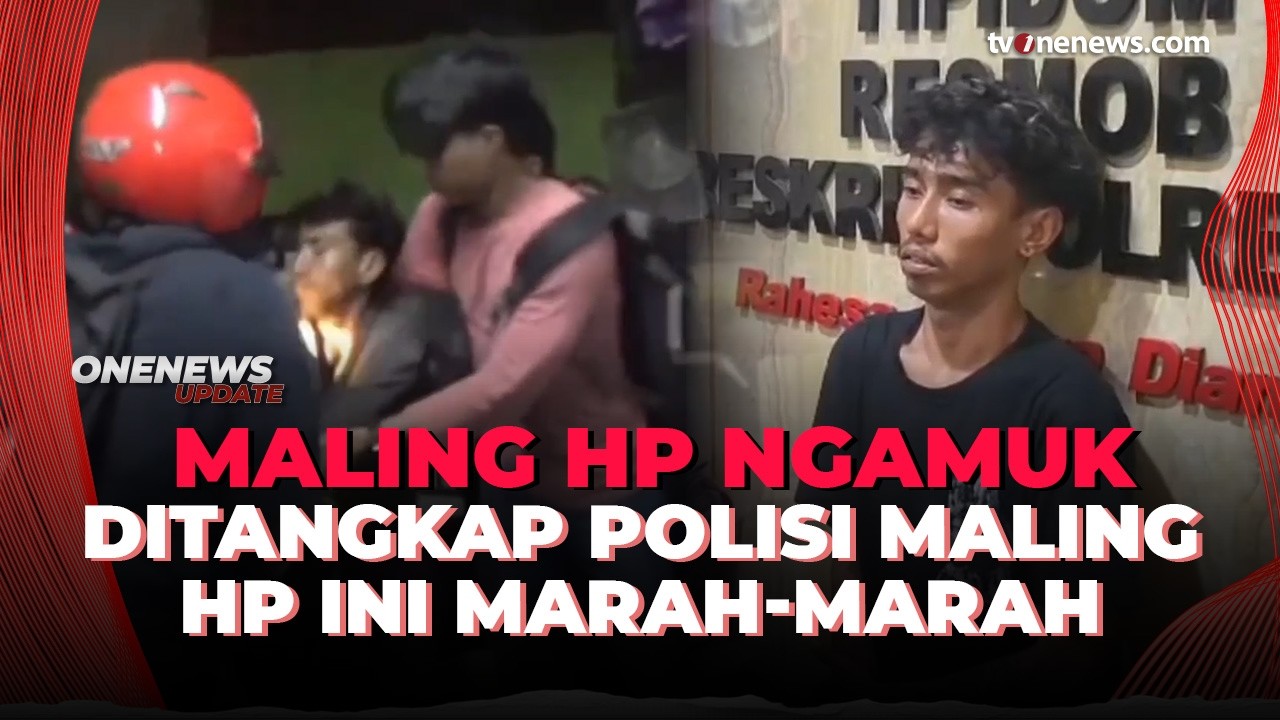 Dramatis! Pencuri HP Mengamuk Saat Ditangkap Polisi | OneNews Update