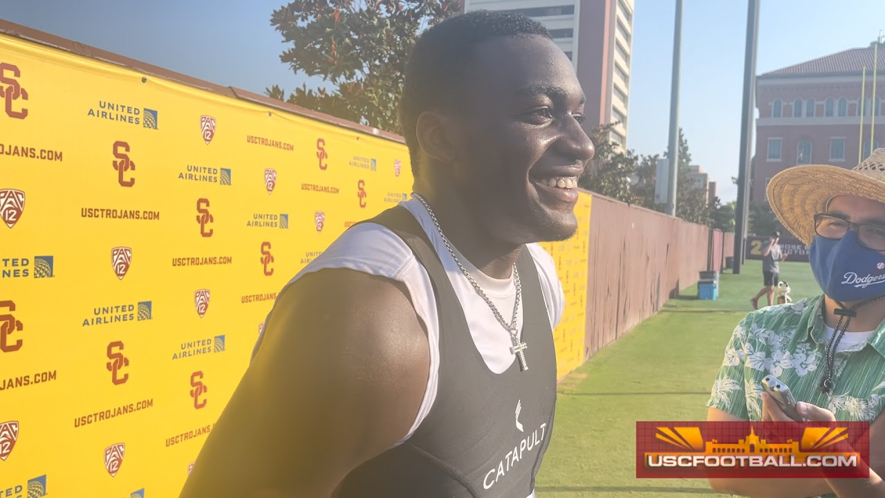 Freshman tight end Michael Trigg has his best day at USC fall camp
