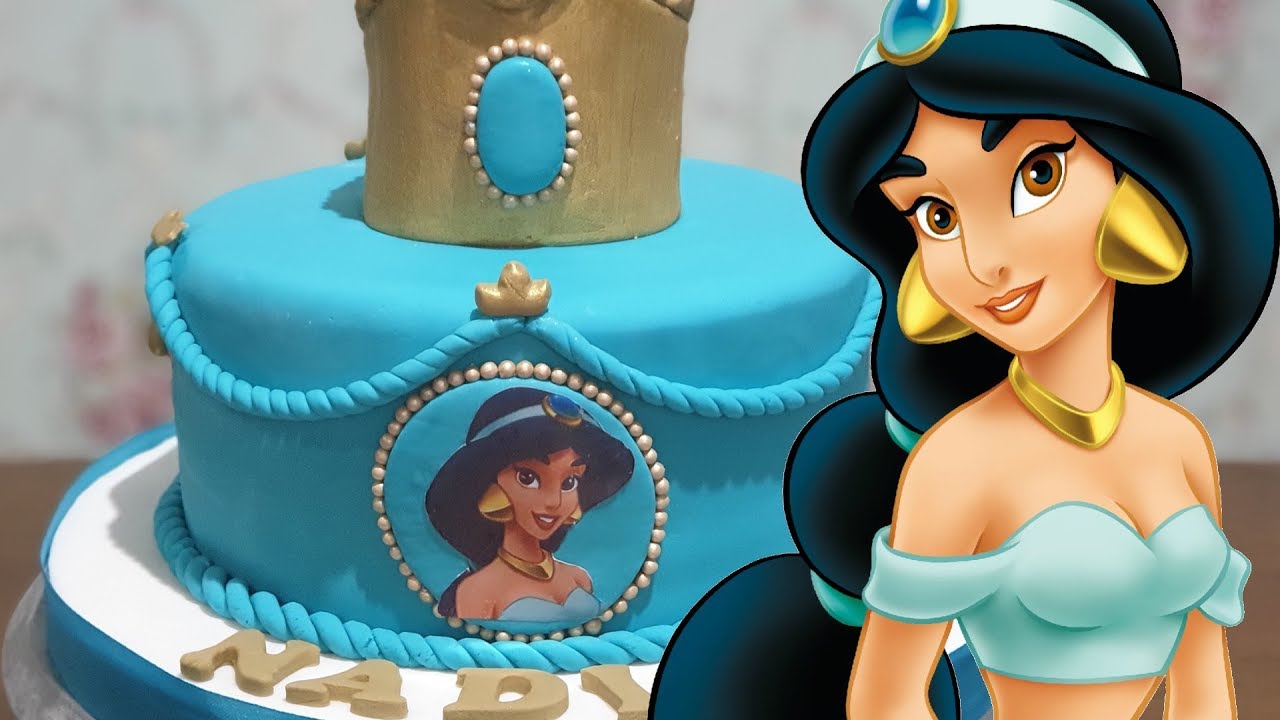 Kue Ulang Tahun, Princess Jasmine Aladdin? Fondant Cake, Tart Simpel Anak Perempuan - Lenscake kdi