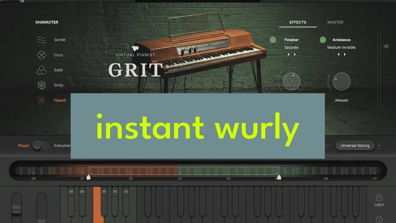 UJAM GRIT Virtual Pianist - Wurlitzer Plugin for Producers