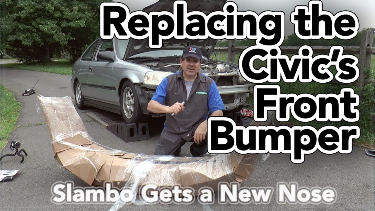 Honda Civic Front Bumper Replacement - Slambo Gets a New Nose