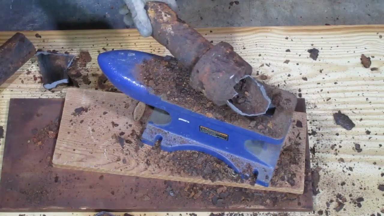 Removing Scrap Lead From Old Cast Iron Pipe