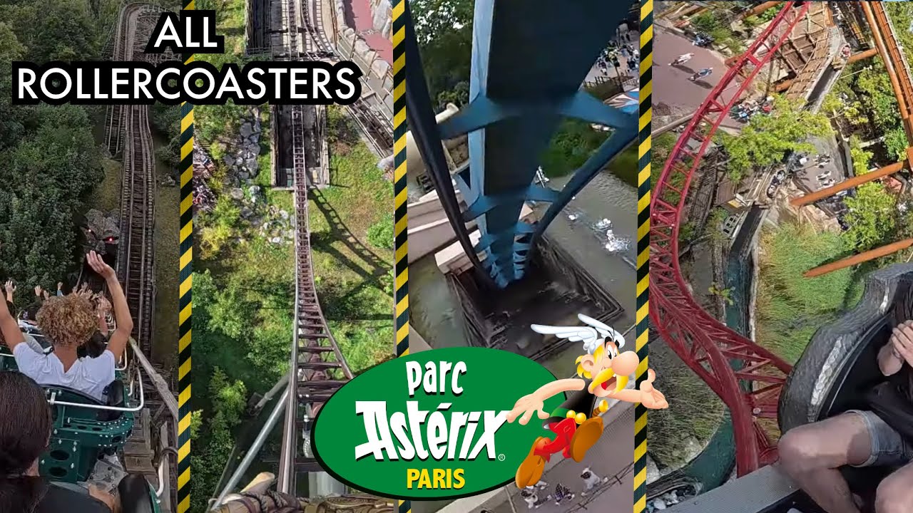 Alle Achterbahnen im Parc Astérix! (Onride / POV)