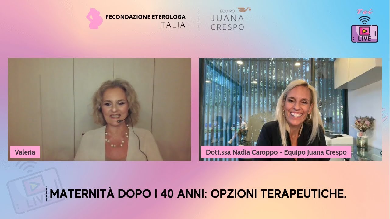 Maternità dopo i 40 anni: problemi e opzioni terapeutiche. Parliamone con Equipo Juana Crespo