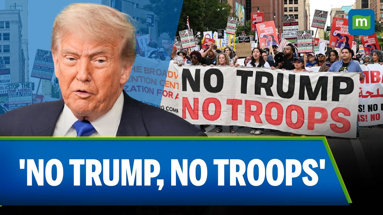 В Чикаго вспыхнули протесты против угроз Трампа о создании иммиграционной и таможенной службы, ты...