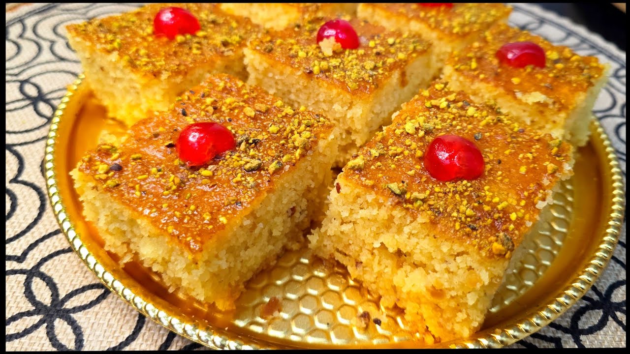 مطبخ ام وليد / حبيتي بسبوسة بنينة و مشربة الله الله  ، جربي الوصفة نتاع اليوم 😍🥰😋.