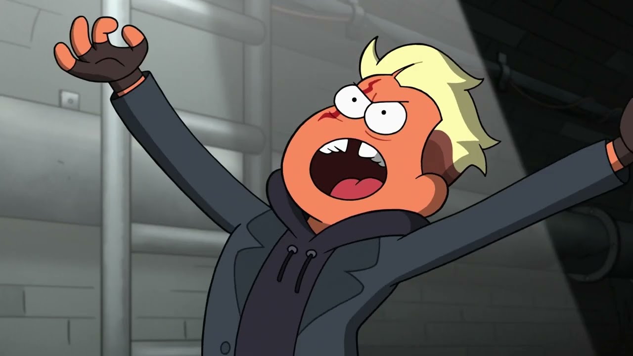 Chipped off but only the parts where chip is in character