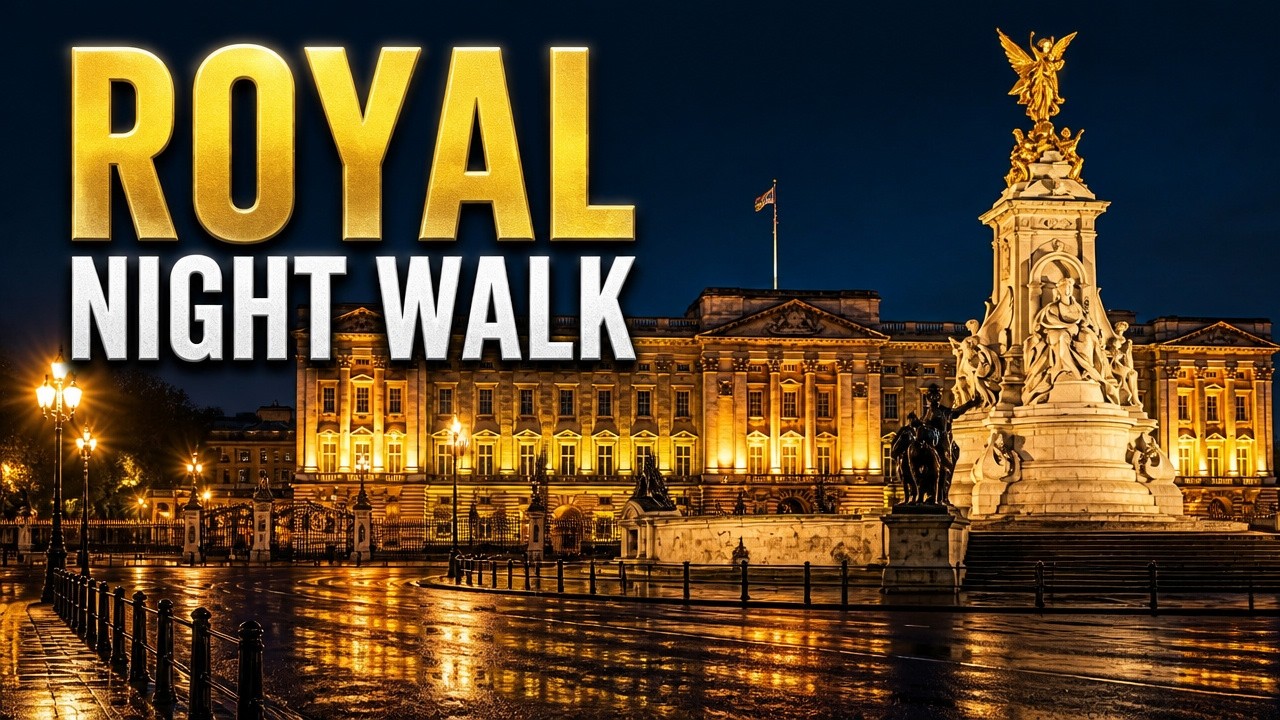 Royal London Night Walk | St James’s, Buckingham Palace & Westminster | 4K HDR