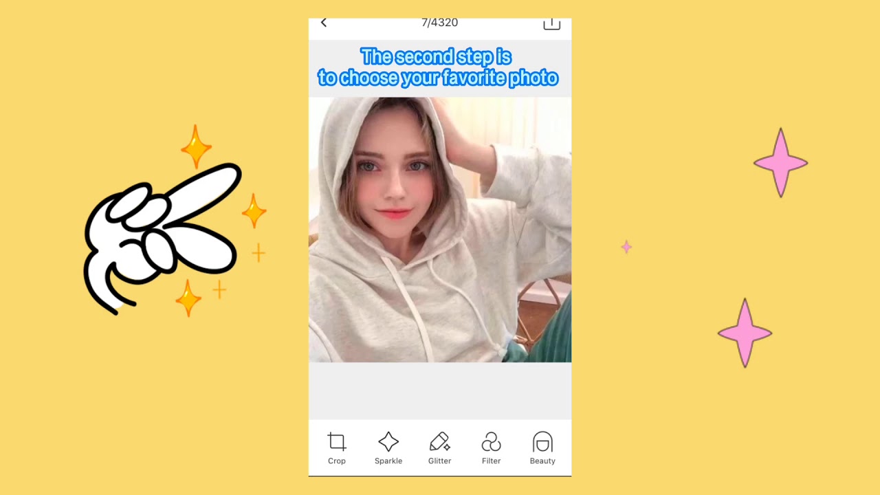 How to add sparkles to photos and videos FOR FREE//bling bling and glitter effect on photos