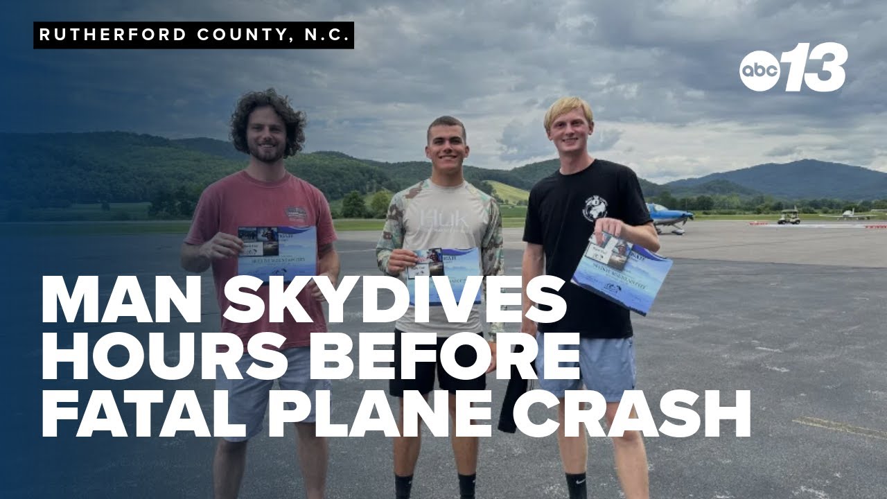 Man skydives from plane hours before it fatally crashes in Rutherford County