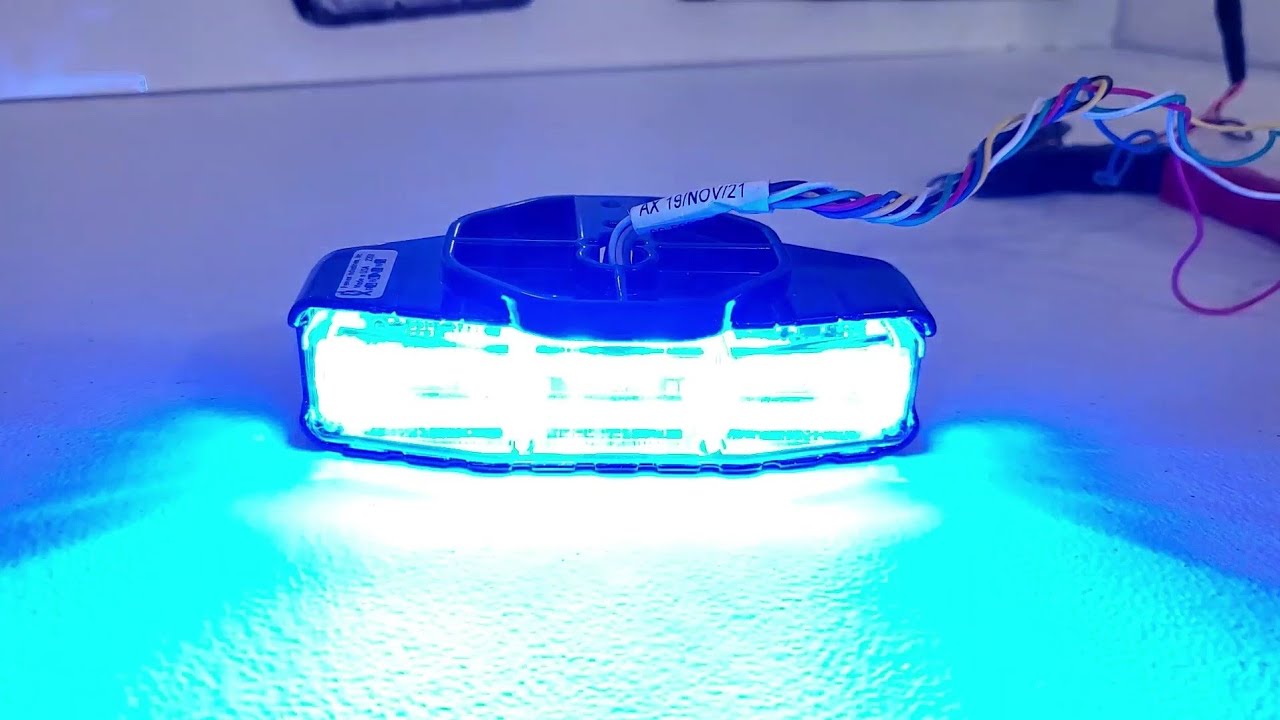 Feniex Quad Under Mirror Puck Demo By Swatara Warning Lights