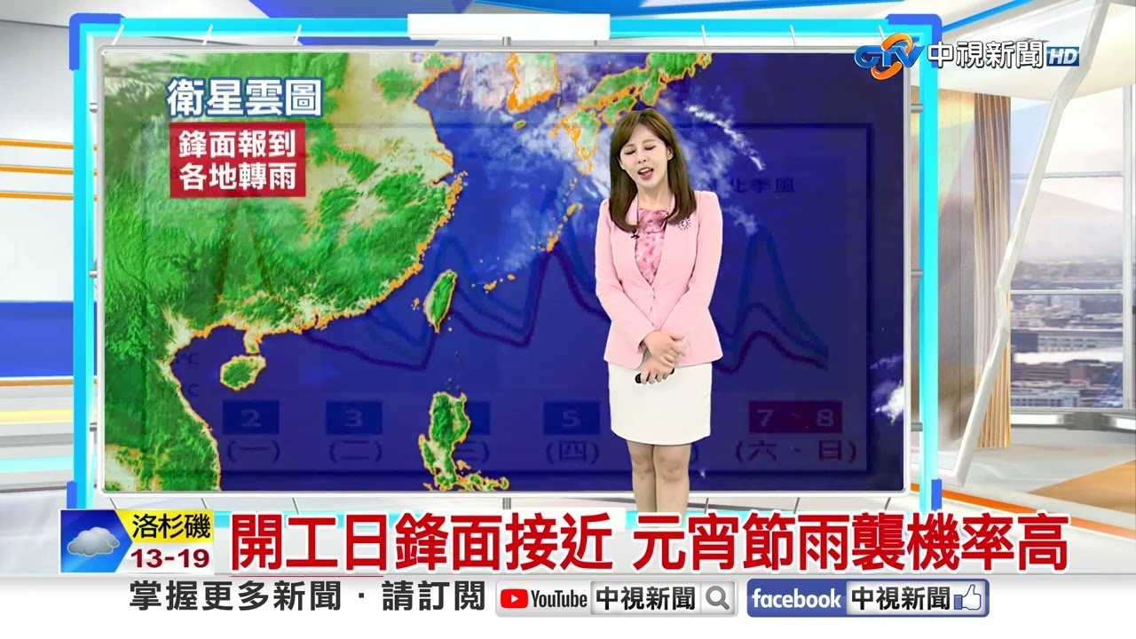 【采沂氣象報報】開工日鋒面接近 元宵節雨襲機率高│中視晨間氣象 20260302